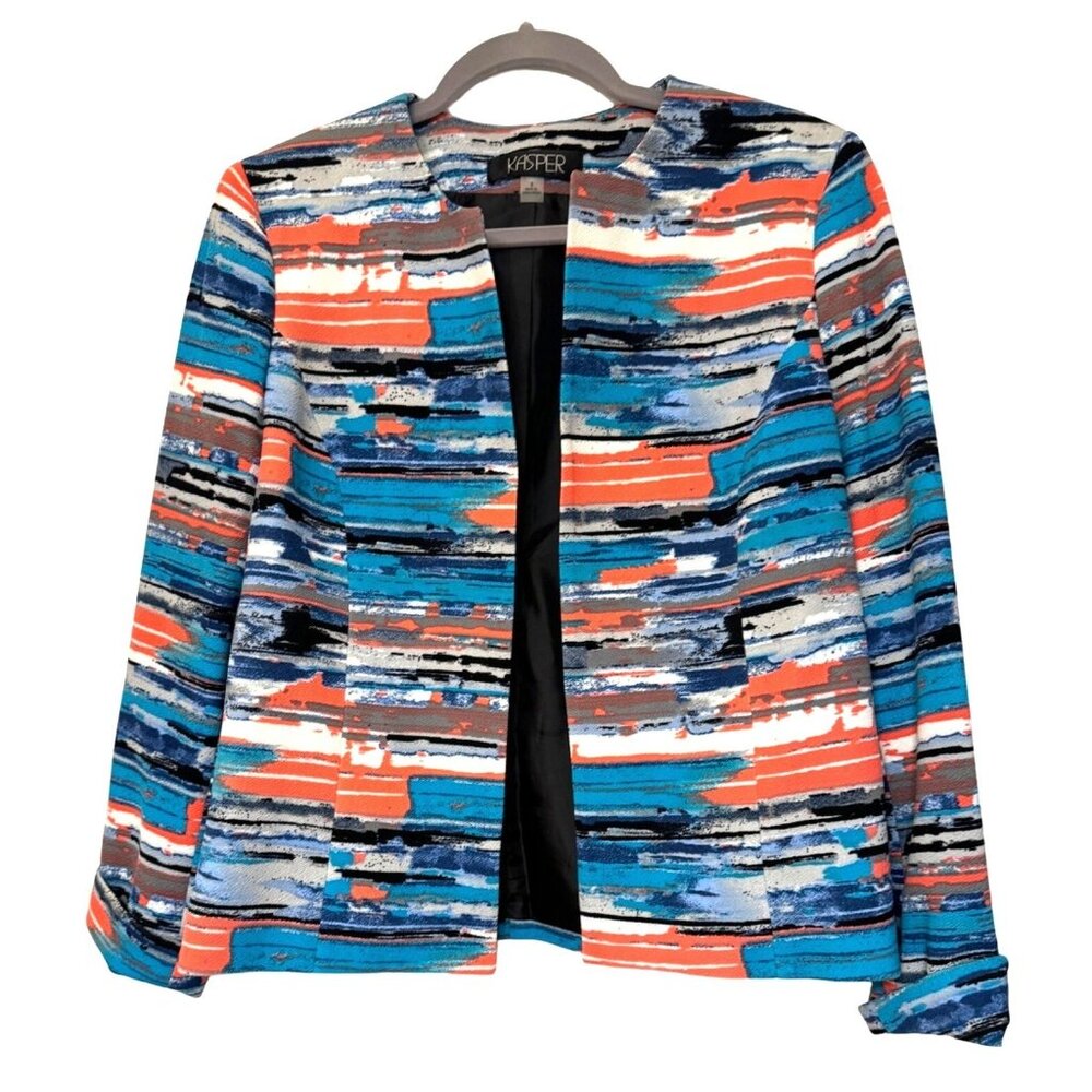Colorful Womens Zip-Up Jackets Set Of 3 In Floral & Abstract Prints